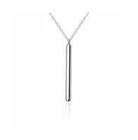 Vertical Bar Necklace- Vertical Bar Necklace Silver