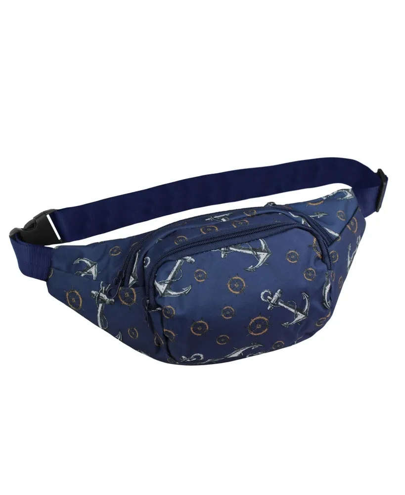 World Traveler Anchor 14-Inch Fanny Pack Adjustable Crossbody