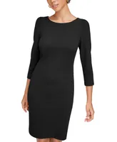 Calvin Klein Women's 3/4-Sleeve Sheath Dress