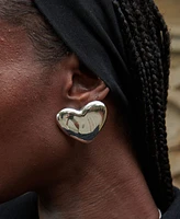Oma The Label Vintage Heart Statement Stud Earrings
