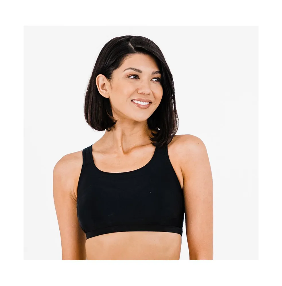 Women's Racerback Sports Bra - Black