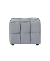 Loft Lyfe Nitudra Velvet Cube Ottoman