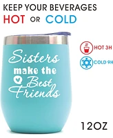 Sisters Gifts from Sister, Sisters Make the Best Friends, Christmas Gifts, Sisters Gift, Sisters Birthday Gifts from Sister, Sister Tumbler and candle