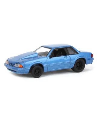 Greenlight 1/64 Ford Mustang Blue Drag Car, Lp Diecast Exclusive