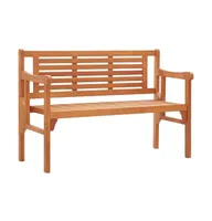 Foldable Patio Bench 47.2" Solid Wood Eucalyptus