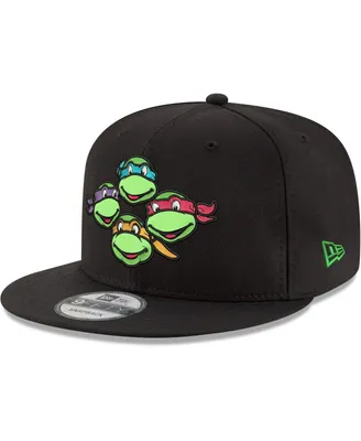 Men's New Era Black Teenage Mutant Ninja Turtles 9FIFTY Adjustable Snapback Hat