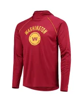 Men's Starter Burgundy Washington Football Team Raglan Long Sleeve Hoodie T-shirt