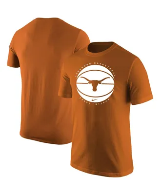 Men's Nike Burnt Orange Texas Longhorns Basketball Logo T-shirt