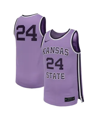Men's Nike # Lavender Kansas State Wildcats Replica Basketball Jersey