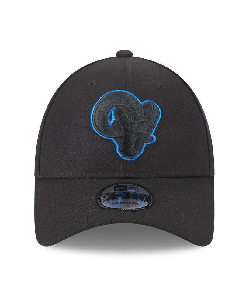Men's New Era Black Los Angeles Rams Momentum 9FORTY Snapback Hat