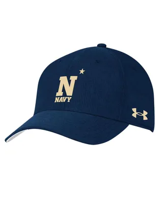 Men's Under Armour Navy Navy Midshipmen Airvent Performance Flex Hat
