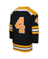 Big Boys Mitchell & Ness Bobby Orr Black Boston Bruins 1971 Blue Line Player Jersey