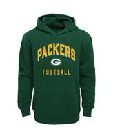 Toddler Boys and Girls Green, Heather Gray Green Bay Packers Play by Play Pullover Hoodie and Pants Set