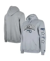 Men's New Era Gray Orlando Magic 2023/24 City Edition Pullover Hoodie