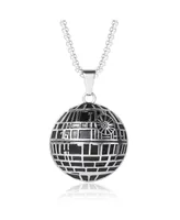 Starwars Star Wars Men's Officially Licensed Death Star Stainless Steel Pendant Necklace, 22" Box Chain