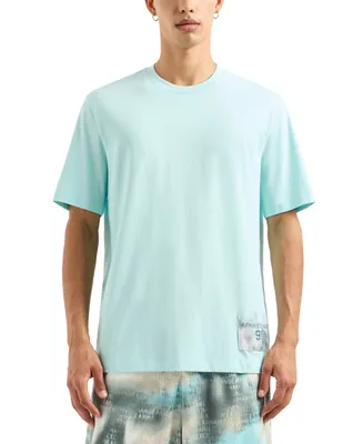A|X Armani Exchange Men's Short Sleeve Patch Logo Cotton T-Shirt