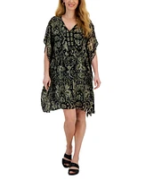 Jm Collection Petite Embellished Placket Caftan Dress, Created for Macy's