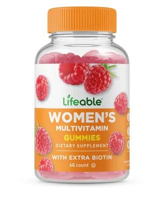 Lifeable Multivitamin for Women Gummies - Immunity, Digestion, Bones, Skin - Great Tasting Natural Flavor, Dietary Supplement Vitamins