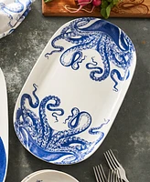 Caskata Lucy Octopus Large Coupe Oval Platter