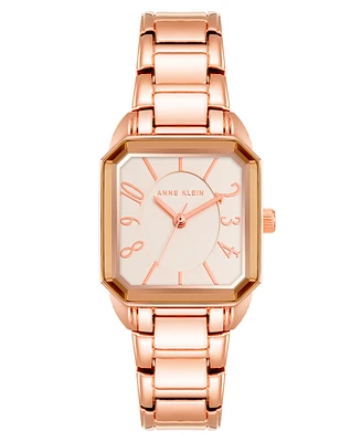 Anne Klein Women's Quartz Rose Gold-Tone Alloy Watch, 26mm - Rose Gold