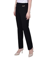 Ny Collection Women's Scuba Crepe Ankle Pants