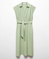 Mango Women's Belt Wrap Dress