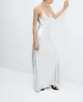 Mango Women's Metallic Gown