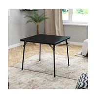 Foldable Card Table With Vinyl Top - Game Portable