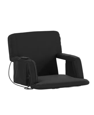 Mikki Portable Heated Reclining Stadium Chair With Armrests