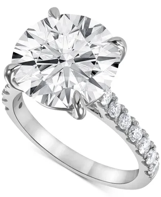 Badgley Mischka Certified Lab Grown Diamond Solitaire Plus Engagement Ring (7-1/2 ct. t.w.) in 14k Gold