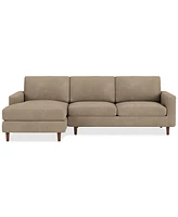 Closeout! EQ3 Oskar 2-Pc. Fabric Sectional Sofa