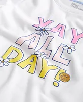 Epic Threads Little Girls Yay All Day Graphic T-Shirt, Created for Macy's