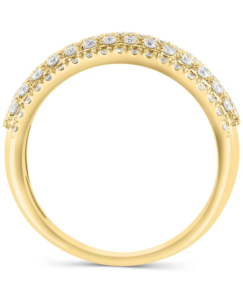 Effy Diamond Pave Multirow Ring (7/8 ct. t.w.) in 14k Gold