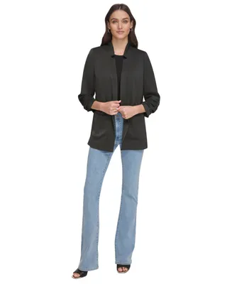 Dkny Women's Ruched-Sleeve Relaxed Jacket