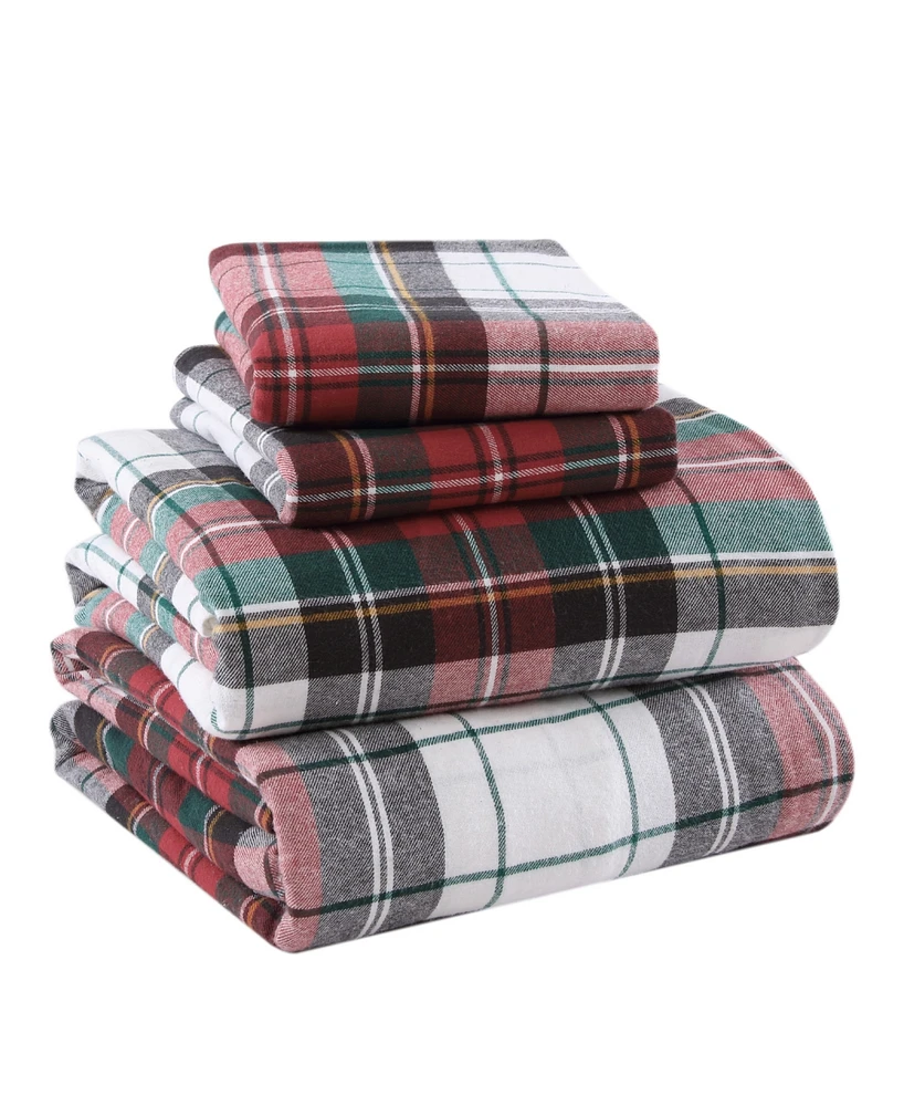 Levtex Spencer Plaid Cotton Flannel 4-Pc. Sheet Set, Twin