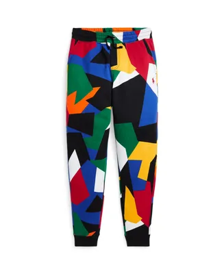 Polo Ralph Lauren Big Boys Abstract-Print Double-Knit Jogger Pants