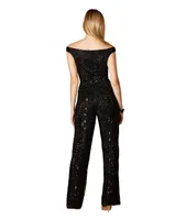 Women's Beaded Off Shoulder Jumpsuit