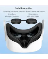 Silicone Lens Cover for Ps VR2 Dust-Proof Anti-Scratch Washable Lens Protective Shell Cover Accessories for PlayStation VR2 With Bolt Axtion Bundle