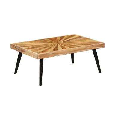 Coffee Table Solid Mango Wood 35.4"x21.7"x14.2"