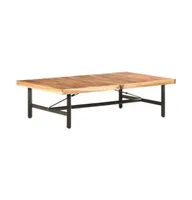 Coffee Table 55.9"x35.4"x16.5" Solid Acacia Wood