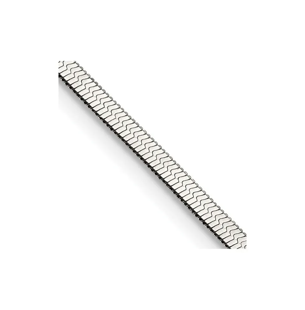 Chisel Stainless Steel 3.3mm Herringbone Chain Necklace