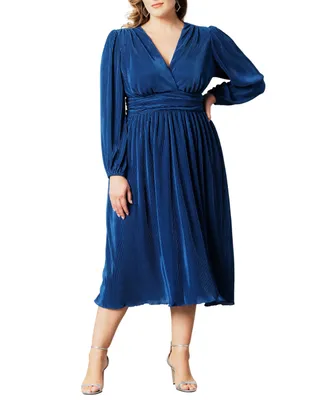 Women's Plus Sophie Pleated Cocktail Dress