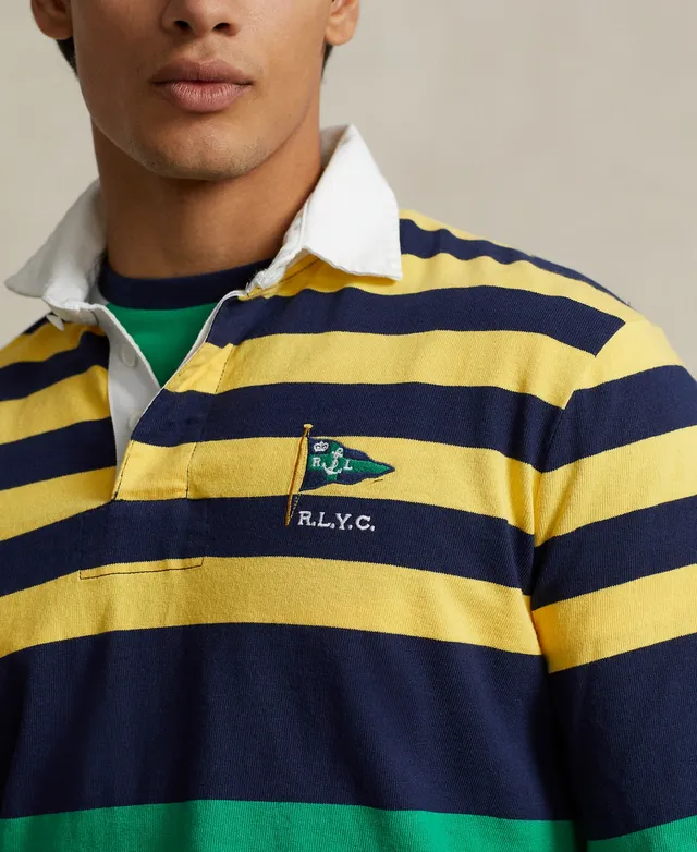 POLO RALPH LAUREN Men's Classic Fit Long Laurel Crest Rugby Shirt