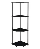 Convenience Concepts 13.75" Glass Designs2Go Classic Tier Corner Shelf