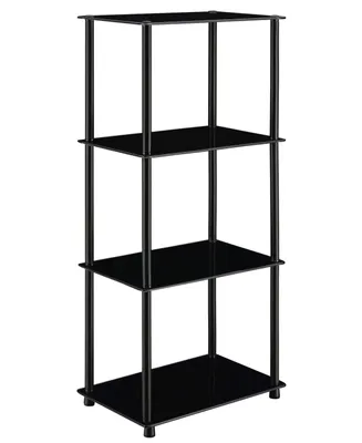 Convenience Concepts 17.75" Glass Designs2Go Classic Glass 4 Tier Tower