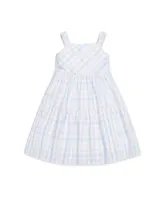 Hope & Henry Toddler Girls Organic Sleeveless Tiered Seersucker Sundress