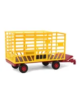 Green light Collectibles 1/64 Yellow and Red Bale Throw Wagon Down on the Farm Series