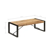 Coffee Table 47.2"x23.6"x15.7" Solid Mango Wood