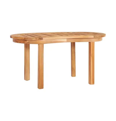 Coffee Table 35.4"x19.7"x17.7" Solid Teak Wood