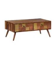 Coffee Table 39.4"x19.7"x15.4" Solid Sheesham Wood